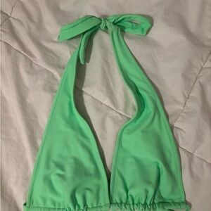 Blackbough Green Halter Bikini Top size small
